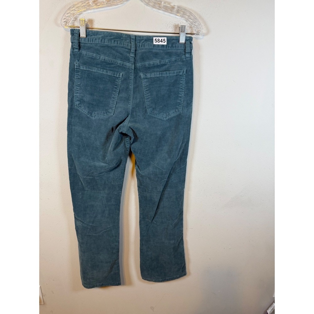 KUT from the Kloth Womens Corduroy Ana High Rise Fab Ab Flare Teal 4 - Picture 5 of 8